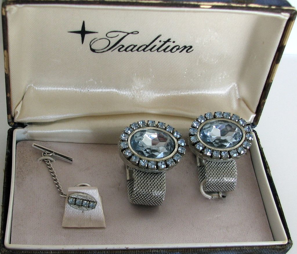 Vintage CufflinksBlue Deadstock Vintage CufflinksBlue Deadstock