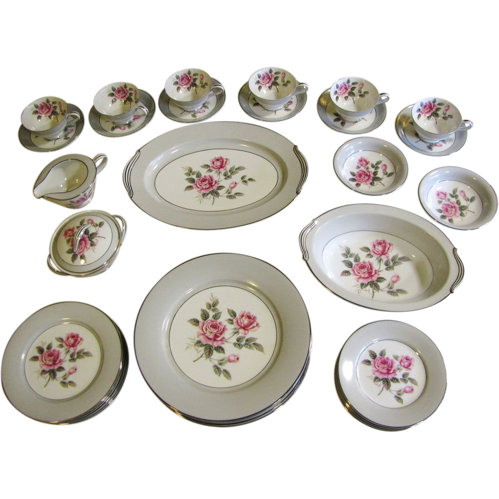 Beautiful 36 Piece Noritake Arlington Dinner Service (6 Places Plus Servers) Beautiful 36 Piece Noritake Arlington Dinner Service (6 Places Plus Servers)