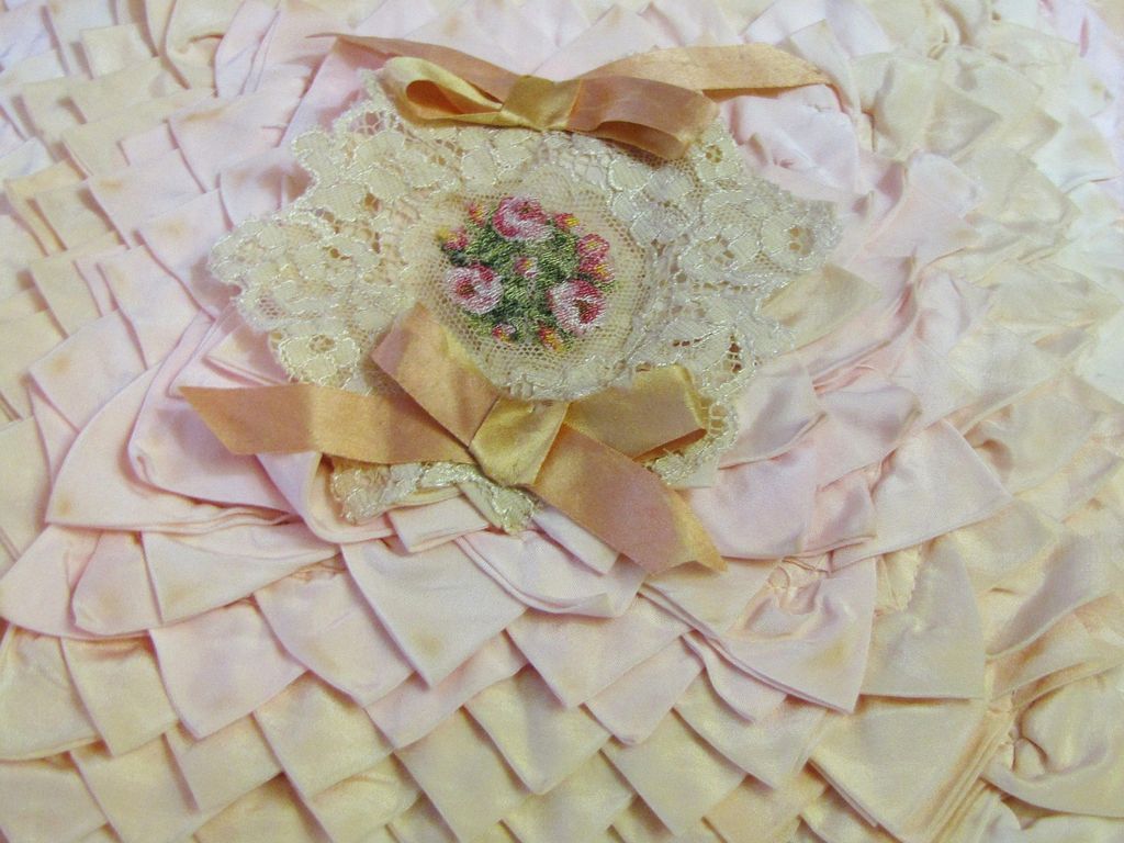 Very Shabby, Very Chic Ultra Ruffled Large Vintage Pillow Top Very Shabby, Very Chic Ultra Ruffled Large Vintage Pillow Top