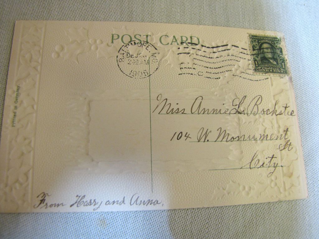 1908, Seasons Greetings Christmas Card Gilt & Embossed 1908, Seasons Greetings Christmas Card Gilt & Embossed