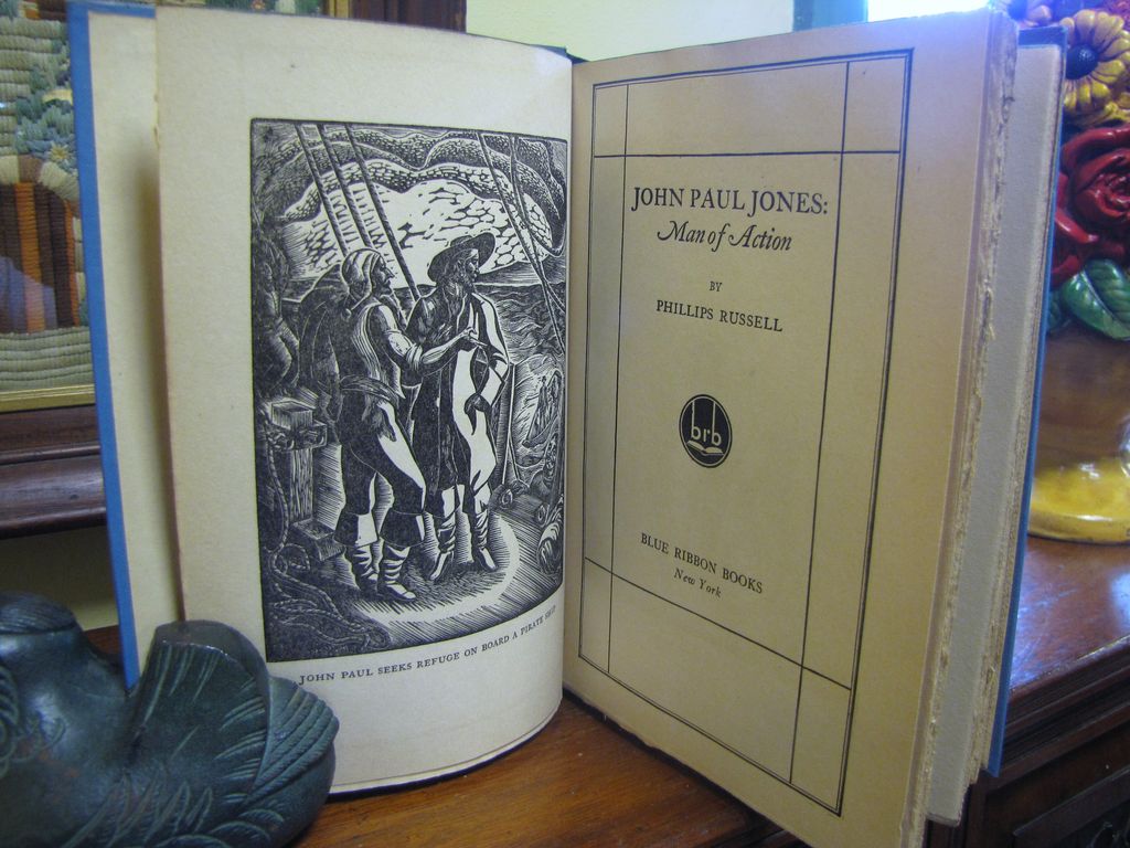 1930, John Paul Jones Man of Action by Phillips Russell/1st edition/5th printing 1930, John Paul Jones Man of Action by Phillips Russell/1st edition/5th printing