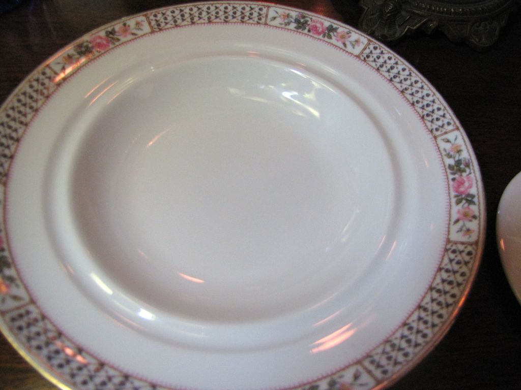 Charles Ahrenfeldt French Limoges 3 Piece Butter Dish, Roses! Charles Ahrenfeldt French Limoges 3 Piece Butter Dish, Roses!