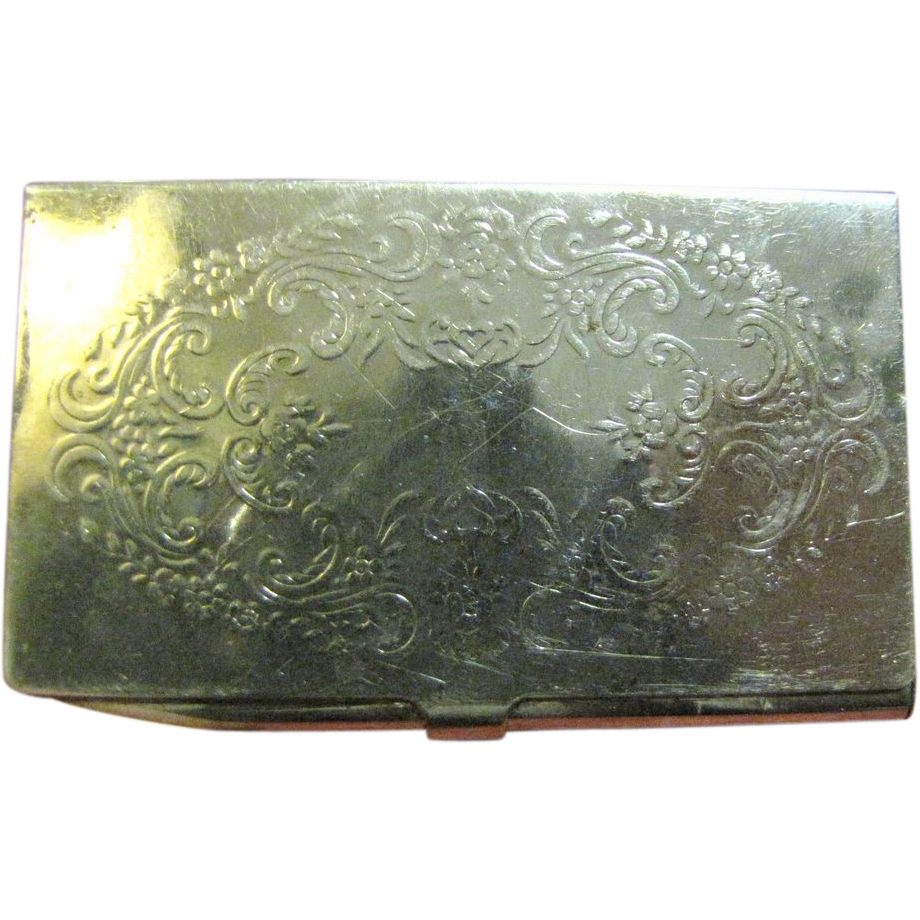Nice Vintage Silver Plated Cigarette Paper Case Nice Vintage Silver Plated Cigarette Paper Case
