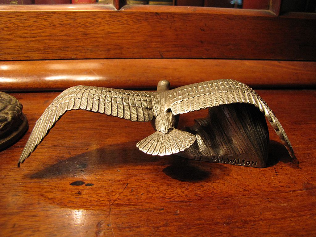 Stunning Cast Pewter Limited Edition Albatross Scupture by H Wilson Stunning Cast Pewter Limited Edition Albatross Scupture by H Wilson