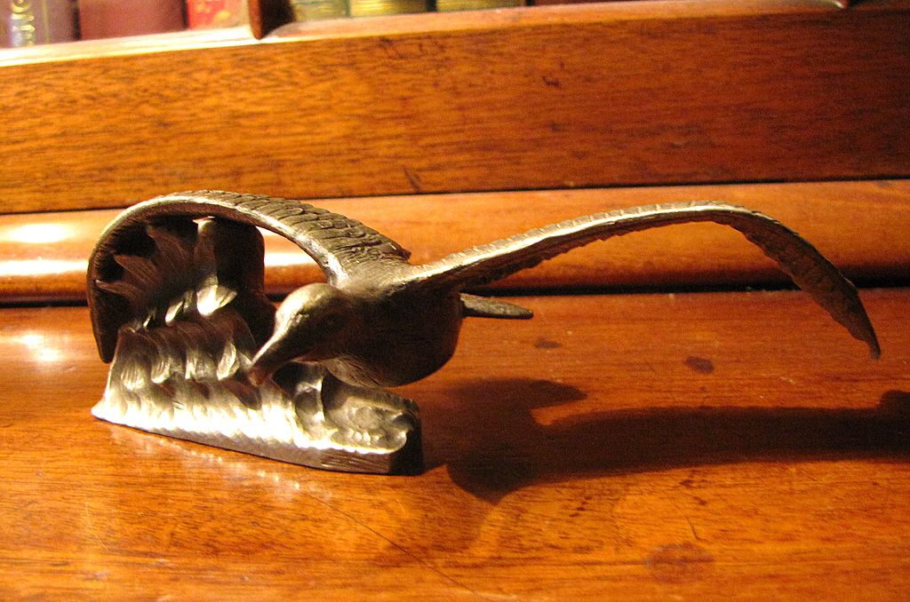 Stunning Cast Pewter Limited Edition Albatross Scupture by H Wilson Stunning Cast Pewter Limited Edition Albatross Scupture by H Wilson