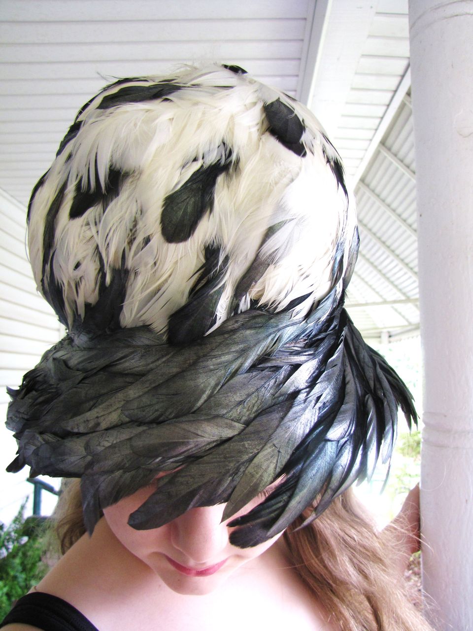 Fabulous and Exotic Vintage Christian Dior Feather Hat Fabulous and Exotic Vintage Christian Dior Feather Hat