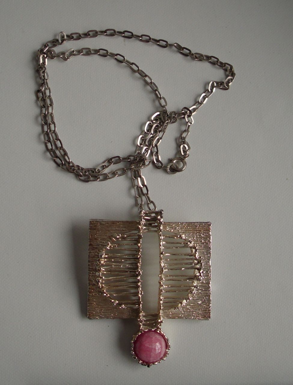 Vintage filigree mid century Modern seventies pendant silver 835 Vintage filigree mid century Modern seventies pendant silver 835