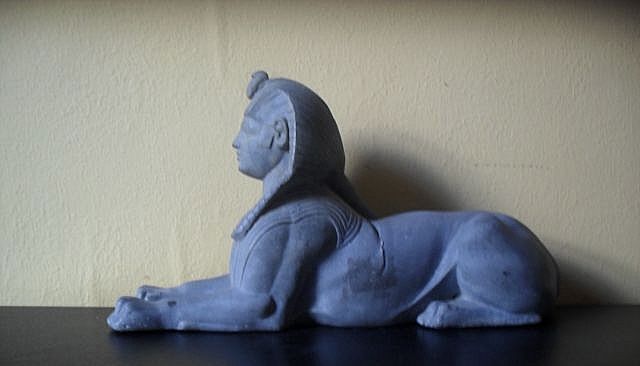 Original 1920's Spelter Metal Egyptian Sphinx. Superb! Original 1920's Spelter Metal Egyptian Sphinx. Superb!