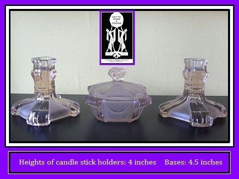 1930's Art Deco SCARCE Amethyst GlassTrinket Set / Vanity Dresser Set by Stolzle 1930's Art Deco SCARCE Amethyst GlassTrinket Set / Vanity Dresser Set by Stolzle