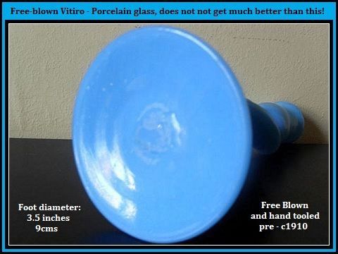 Art Nouveau Vitro porcelain Glass Study Of A Tulip Vase / Candle Holder Art Nouveau Vitro porcelain Glass Study Of A Tulip Vase / Candle Holder