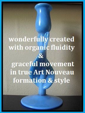 Art Nouveau Vitro porcelain Glass Study Of A Tulip Vase / Candle Holder Art Nouveau Vitro porcelain Glass Study Of A Tulip Vase / Candle Holder