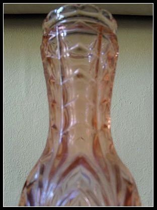 Delightful Pair of 1930's Art Deco Pink Glass Vases Delightful Pair of 1930's Art Deco Pink Glass Vases