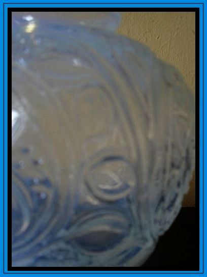 Original French 1930s Art Deco Opalescent Glass Vase. Superb Throughout! Original French 1930s Art Deco Opalescent Glass Vase. Superb Throughout!