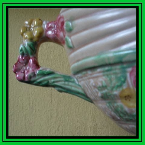 Large. Arthur Wood. English Art Deco Pottery Vase. " Garden Wall " Pattern. Large. Arthur Wood. English Art Deco Pottery Vase. " Garden Wall " Pattern.