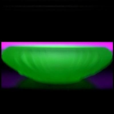 Fabulous 1930's Art Deco Uranium Green Glass Bowl by Jobling, England. Fabulous 1930's Art Deco Uranium Green Glass Bowl by Jobling, England.
