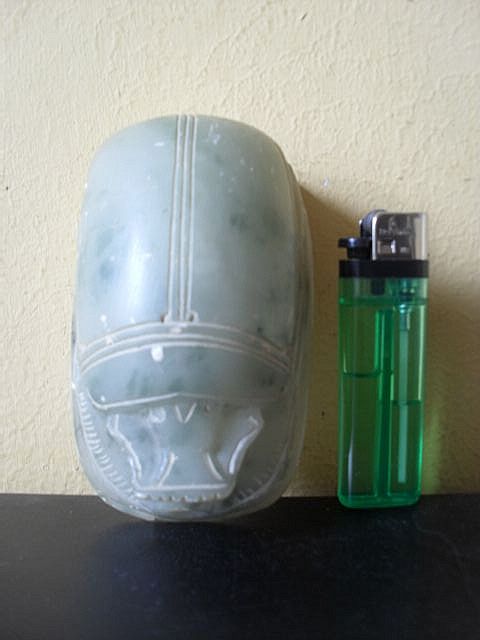 Egyptian Soapstone Hand Carved Large Scarab Beetle. Very Old. Egyptian Soapstone Hand Carved Large Scarab Beetle. Very Old.