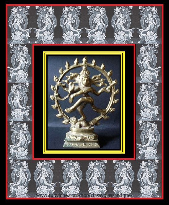 Natraj Lord Shiva, Hindu God Solid Brass Statue. c1988 Natraj Lord Shiva, Hindu God Solid Brass Statue. c1988
