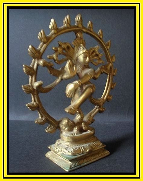 Natraj Lord Shiva, Hindu God Solid Brass Statue. c1988 Natraj Lord Shiva, Hindu God Solid Brass Statue. c1988