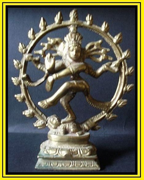 Natraj Lord Shiva, Hindu God Solid Brass Statue. c1988 Natraj Lord Shiva, Hindu God Solid Brass Statue. c1988