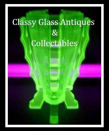 Uranium Green Glass "Bamboo" Pattern Vase by Bagley. Astounding! Uranium Green Glass "Bamboo" Pattern Vase by Bagley. Astounding!