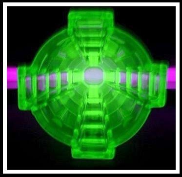 Uranium Green Glass "Bamboo" Pattern Vase by Bagley. Astounding! Uranium Green Glass "Bamboo" Pattern Vase by Bagley. Astounding!
