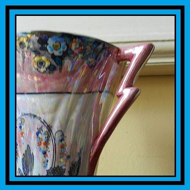 Fabulous Opal Lustre Pottery Jug Vase by Arthur Wood, England. Fabulous Opal Lustre Pottery Jug Vase by Arthur Wood, England.