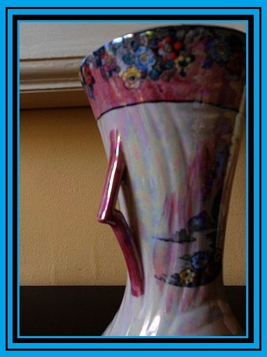 Fabulous Opal Lustre Pottery Jug Vase by Arthur Wood, England. Fabulous Opal Lustre Pottery Jug Vase by Arthur Wood, England.