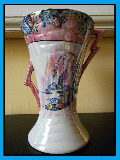 Fabulous Opal Lustre Pottery Jug Vase by Arthur Wood, England. Fabulous Opal Lustre Pottery Jug Vase by Arthur Wood, England.