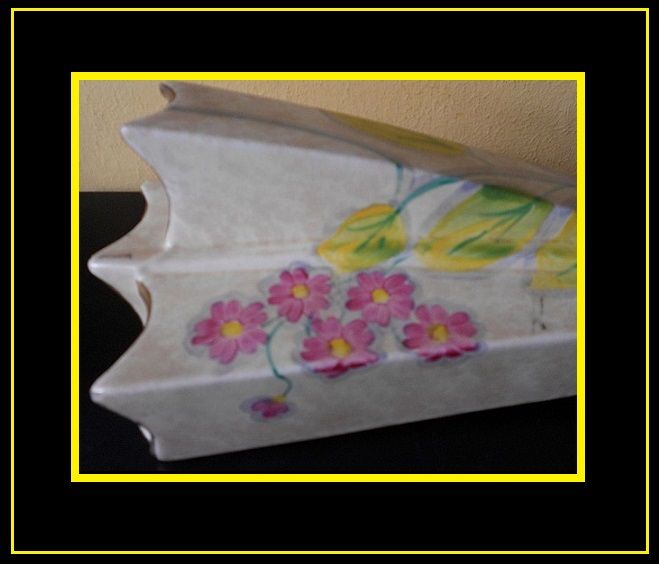 Art Deco Pottery Wall Pocket Vase by Arthur Wood, England. Art Deco Pottery Wall Pocket Vase by Arthur Wood, England.