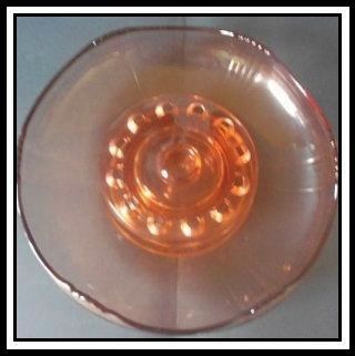 Lovely & Large Art Deco Pink Glass Center Piece Bowl & Fish Study by Inwald Lovely & Large Art Deco Pink Glass Center Piece Bowl & Fish Study by Inwald