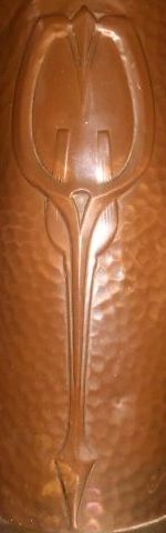 Large JUGENDSTIL Art Nouveau Copper Metal Ewer Jug c1896-c1914 Large JUGENDSTIL Art Nouveau Copper Metal Ewer Jug c1896-c1914