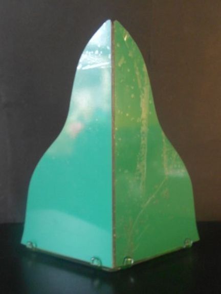 'September Morn' Art Deco Uranium Glass Lady Corner Display Complete With Mirror 'September Morn' Art Deco Uranium Glass Lady Corner Display Complete With Mirror