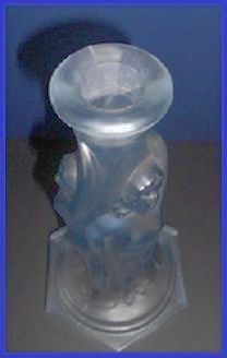 The Sensational 'Three Graces' Two Part Blue Glass Center Piece Comport by Walther & Sohne, Germany. The Sensational 'Three Graces' Two Part Blue Glass Center Piece Comport by Walther & Sohne, Germany.