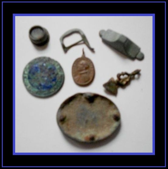 Seven Different Ancient Artefacts from Roman 2nd c. AD to Medieval - Nice Bronze Collection – Including a c20th Pendant. Seven Different Ancient Artefacts from Roman 2nd c. AD to Medieval - Nice Bronze Collection – Including a c20th Pendant.