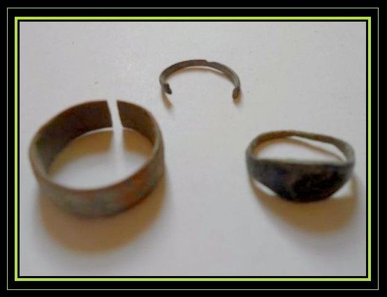 Six Very Different Ancient Artefacts Including a Roman Bronze Childs Ring 2nd c. AD. And Various Metal Findings. c.736 – c.1399. Six Very Different Ancient Artefacts Including a Roman Bronze Childs Ring 2nd c. AD. And Various Metal Findings. c.736 – c.1399.