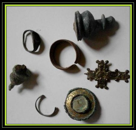 Six Very Different Ancient Artefacts Including a Roman Bronze Childs Ring 2nd c. AD. And Various Metal Findings. c.736 – c.1399. Six Very Different Ancient Artefacts Including a Roman Bronze Childs Ring 2nd c. AD. And Various Metal Findings. c.736 – c.1399.