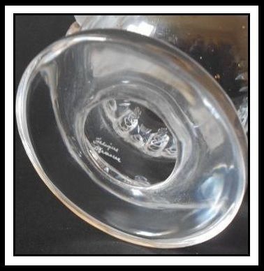 Marc Lalique Designed French Lead Crystal Glass 'Dampierre' Vase. Mint. Marc Lalique Designed French Lead Crystal Glass 'Dampierre' Vase. Mint.
