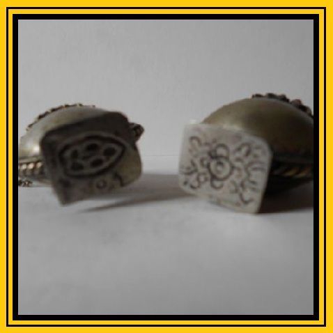 Superb Pair of Antique Tibetan Silver Pedestal Temple Snuff Bottles. Early 20th century Superb Pair of Antique Tibetan Silver Pedestal Temple Snuff Bottles. Early 20th century