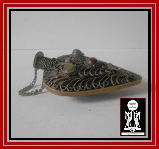 Incredible Antique Tibetan / Bhutanese Silver Cherishment Snuff Bottle. Early 20th century. Incredible Antique Tibetan / Bhutanese Silver Cherishment Snuff Bottle. Early 20th century.