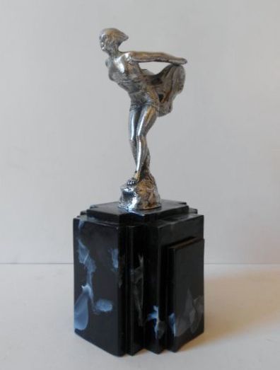 SALE PRICE! Original Hood Bonnet Ornament Car Mascot by Lejeune AEL Period Art Deco. The 'Spirit of Ecstasy' 'Silver Lady' etc. etc. SALE PRICE! Original Hood Bonnet Ornament Car Mascot by Lejeune AEL Period Art Deco. The 'Spirit of Ecstasy' 'Silver Lady' etc. etc.