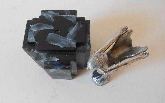 SALE PRICE! Original Hood Bonnet Ornament Car Mascot by Lejeune AEL Period Art Deco. The 'Spirit of Ecstasy' 'Silver Lady' etc. etc. SALE PRICE! Original Hood Bonnet Ornament Car Mascot by Lejeune AEL Period Art Deco. The 'Spirit of Ecstasy' 'Silver Lady' etc. etc.