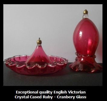 Antique English Victorian Crystal Cased Ruby Red Glass - Cranberry Glass 14 inch Single Tulip Vase Epergne Antique English Victorian Crystal Cased Ruby Red Glass - Cranberry Glass 14 inch Single Tulip Vase Epergne