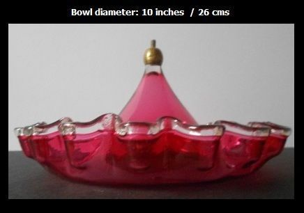 Antique English Victorian Crystal Cased Ruby Red Glass - Cranberry Glass 14 inch Single Tulip Vase Epergne Antique English Victorian Crystal Cased Ruby Red Glass - Cranberry Glass 14 inch Single Tulip Vase Epergne