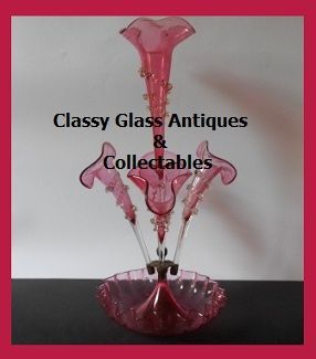 HALF PRICE REDUCTION... Magnificent English Victorian Antique 5 Trumpet Flute Crystal Cased Cranberry Glass Epergne. MINT CONDITION HALF PRICE REDUCTION... Magnificent English Victorian Antique 5 Trumpet Flute Crystal Cased Cranberry Glass Epergne. MINT CONDITION
