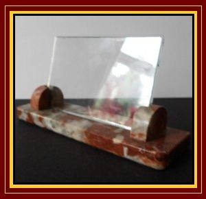 African Granite French Art Deco Picture Photograph Frame With Original Glass African Granite French Art Deco Picture Photograph Frame With Original Glass