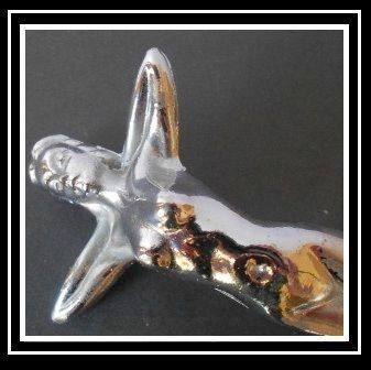 SALE PRICE! 1950s Naked Nymph - Leaning into Wind, Chrome Metal Lady Car Hood Mascot by GEM Manufacturing Chicago,USA SALE PRICE! 1950s Naked Nymph - Leaning into Wind, Chrome Metal Lady Car Hood Mascot by GEM Manufacturing Chicago,USA