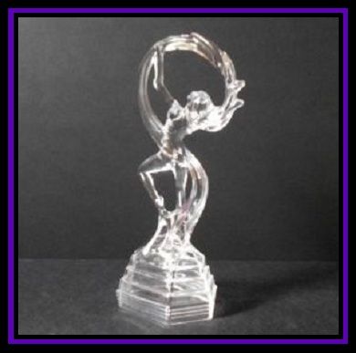 Nude Dancing Lady Crystal Glass Figurine by RCR Cristalleria Italiana, Italy. Nude Dancing Lady Crystal Glass Figurine by RCR Cristalleria Italiana, Italy.