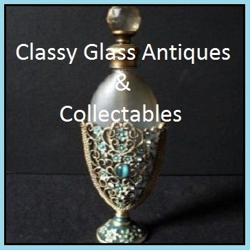 Vintage Perfume Bottle with Jewelled & Filigree Metal & Enamel Mount Vintage Perfume Bottle with Jewelled & Filigree Metal & Enamel Mount