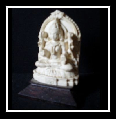 Vintage Pair of Nepalese Asian Buddhist Kuan Yin Temple Effigy / Statuettes. Mid c20th Vintage Pair of Nepalese Asian Buddhist Kuan Yin Temple Effigy / Statuettes. Mid c20th