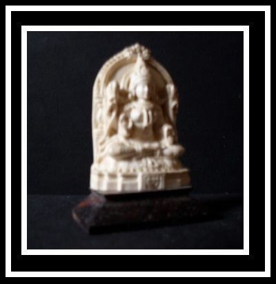 Vintage Pair of Nepalese Asian Buddhist Kuan Yin Temple Effigy / Statuettes. Mid c20th Vintage Pair of Nepalese Asian Buddhist Kuan Yin Temple Effigy / Statuettes. Mid c20th